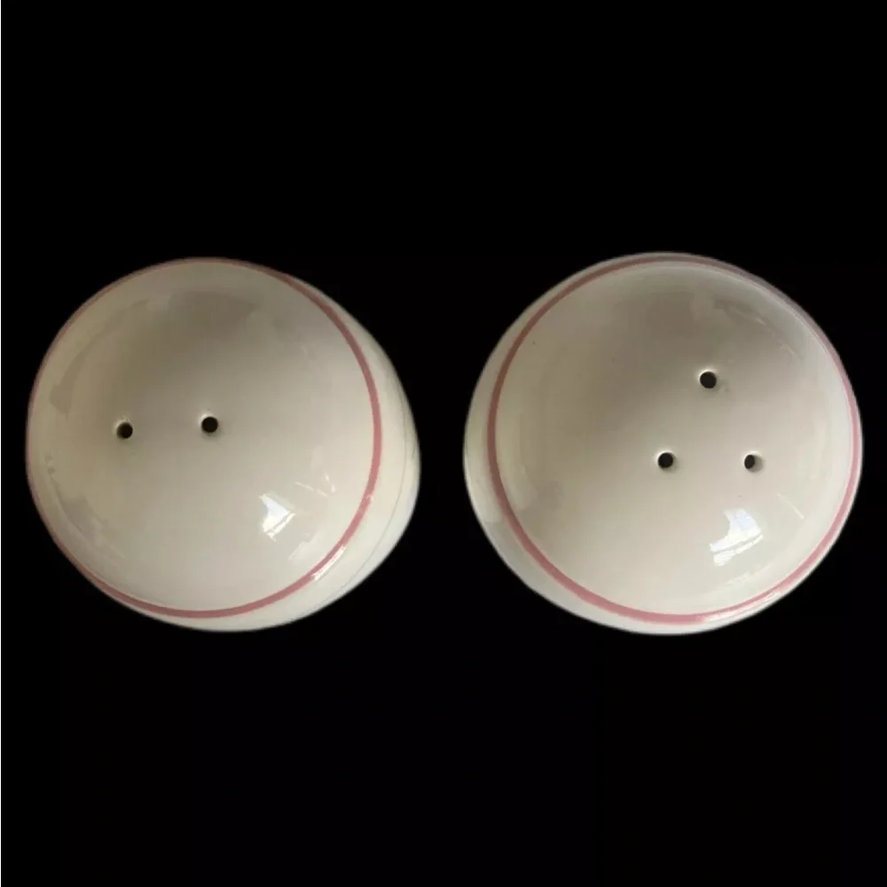 Vintage SALT AND PEPPER SHAKERS White Delicate Floral Ceramic Shabby Chic Japan